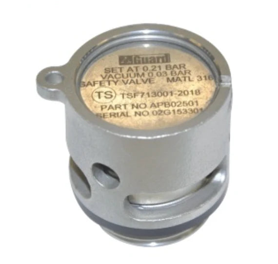 1" BSP Safety Relief Valve 0,21 Bar S