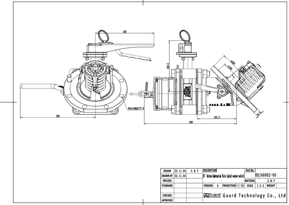 3%22 45 Footvalve