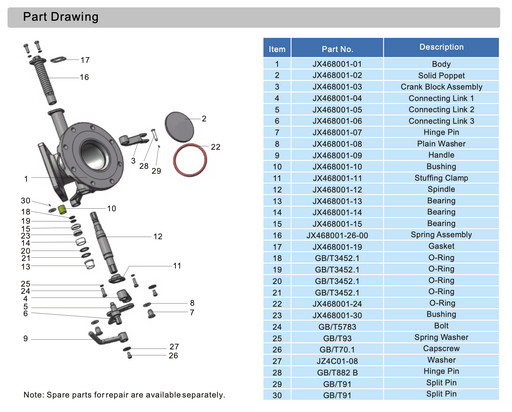 3.45%22 Swing Footvalve