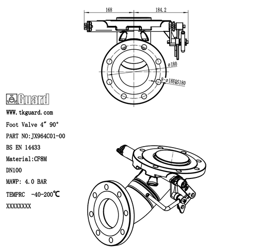 4%22 90 degree bottom discharge