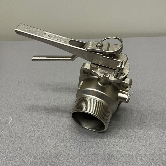 3"-Absperrklappe mit BSP-Ausgang PCD 130