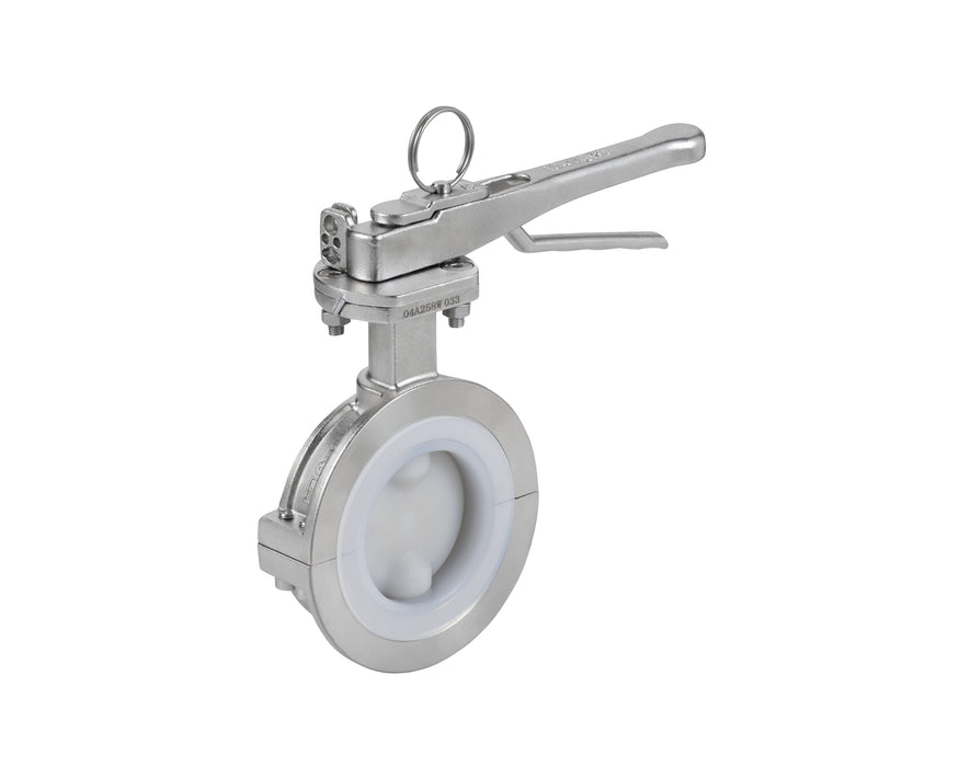 3-Zoll-Absperrklappe mit PFA-Auskleidung