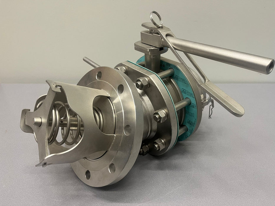 Conjunto de válvulas de fondo de 5" y 30 grados