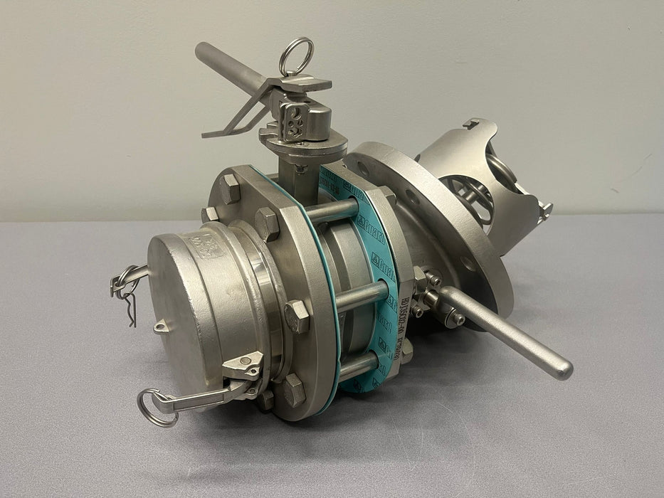 Conjunto de válvulas de fondo de 5" y 30 grados