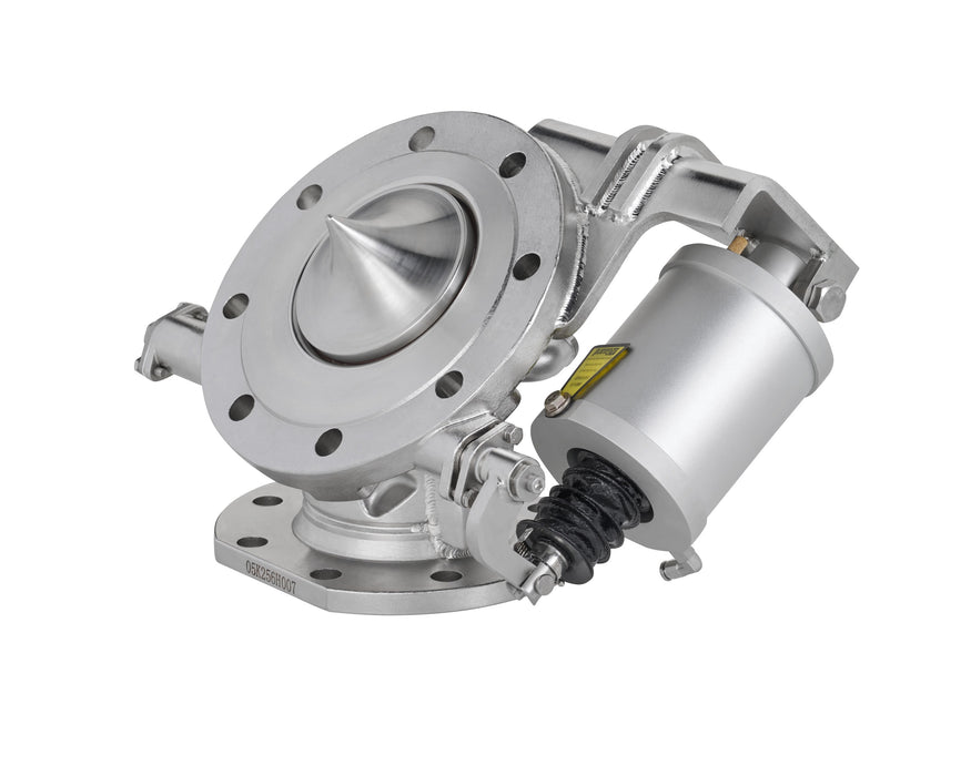 4" 45° Dampfbeheiztes pneumatisches Fußventil, spitzer Ventilkegel