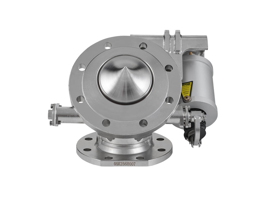 4" 45° Dampfbeheiztes pneumatisches Fußventil, spitzer Ventilkegel