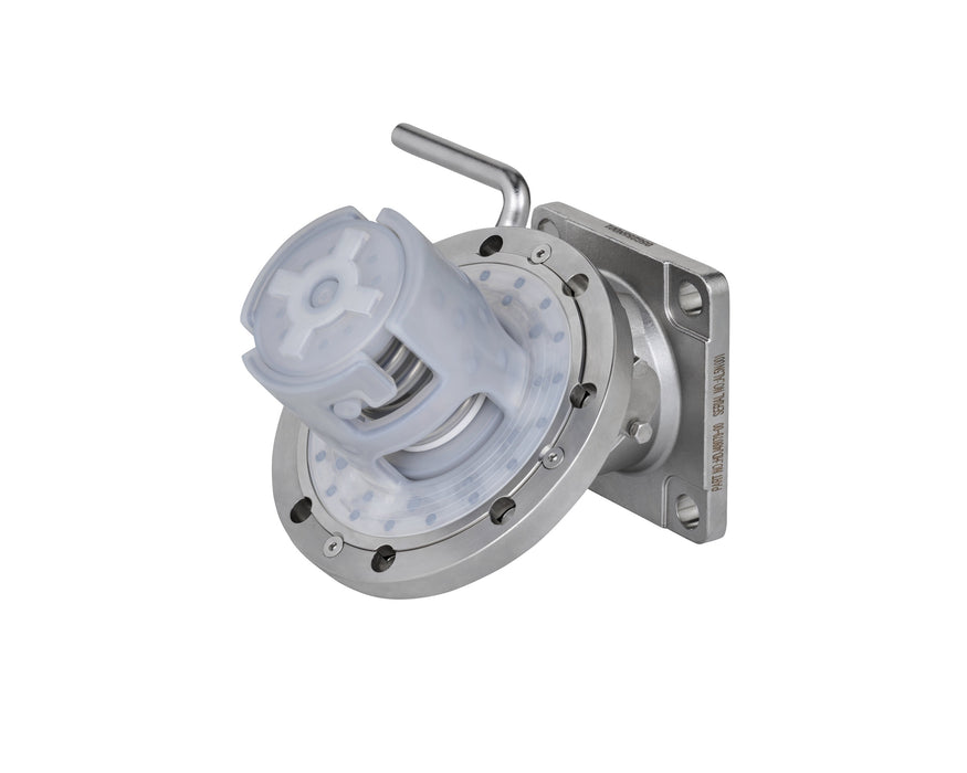 3 Zoll 45° Bodenklappe mit PFA beschichtet