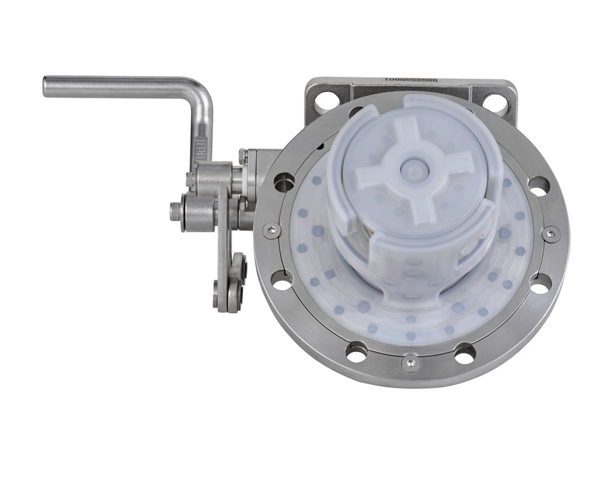 3 Zoll 45° Bodenklappe mit PFA beschichtet