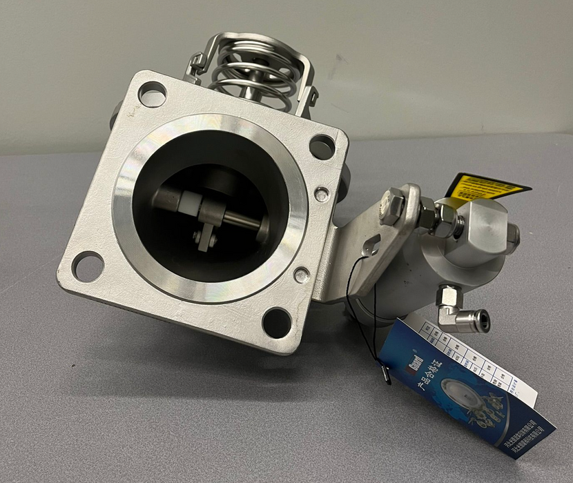 Vanne pneumatique à pied à 90 degrés de 4 pouces