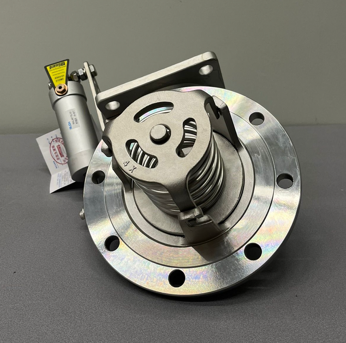 Vanne pneumatique à pied à 90 degrés de 4 pouces