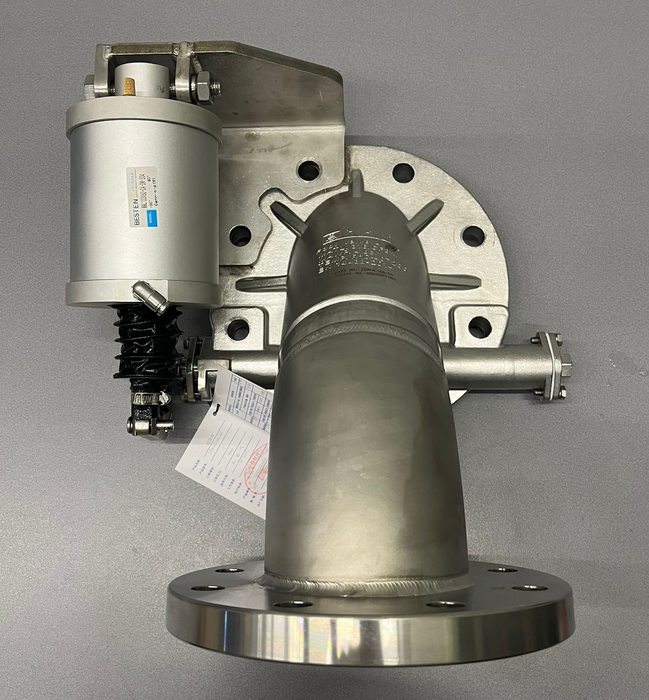 Vanne pneumatique à pied rapide 4" 90°