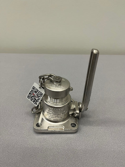 Robinet à boisseau sphérique à entrée d'air BSP 1,5" en acier inoxydable 316 NOUVEAU