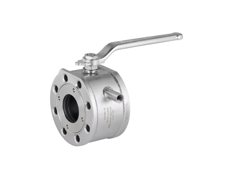 Robinet à boisseau sphérique 3" à passage intégral chauffé à la vapeur