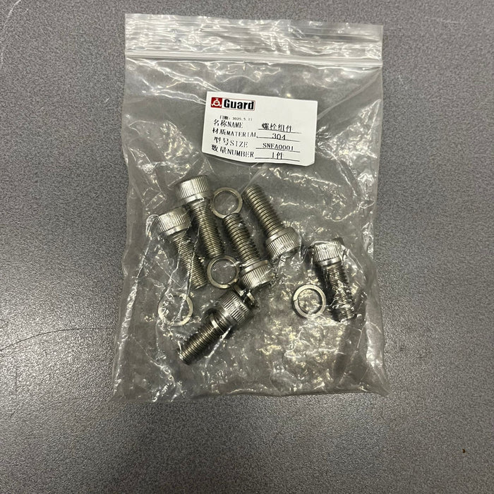 Kit de tornillos SS 304 Válvula de alivio de seguridad BSP de 2,5"