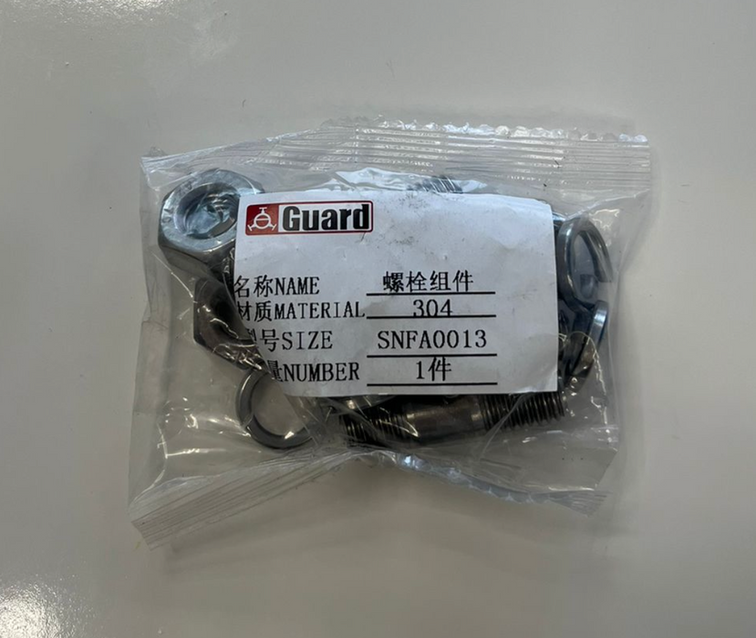 Jeu de boulons pour robinet à boisseau sphérique d'entrée d'air