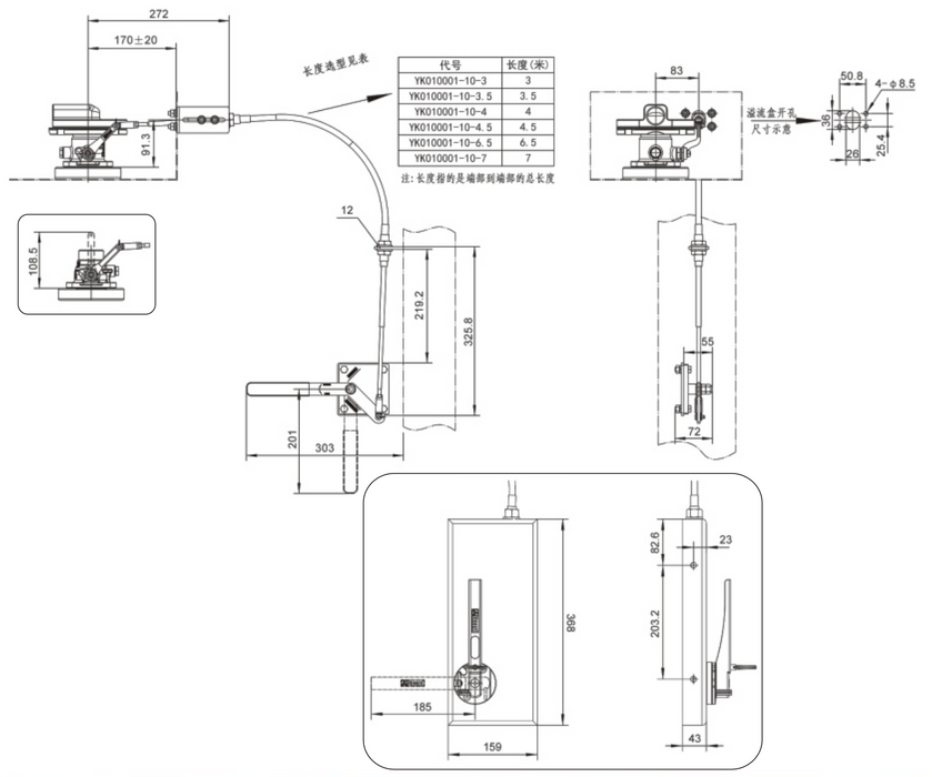 Die Fernbedienung für das Lufteinlass-Kugelventil