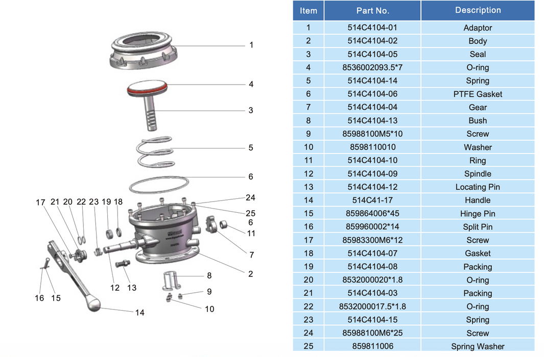 Ölablassventil vom Getriebetyp