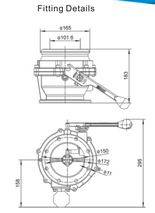 Olieafvoerklep (met spiegel)