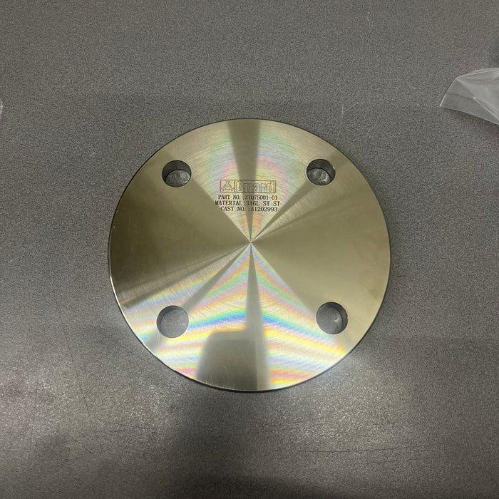 Blindflens voor toplossing