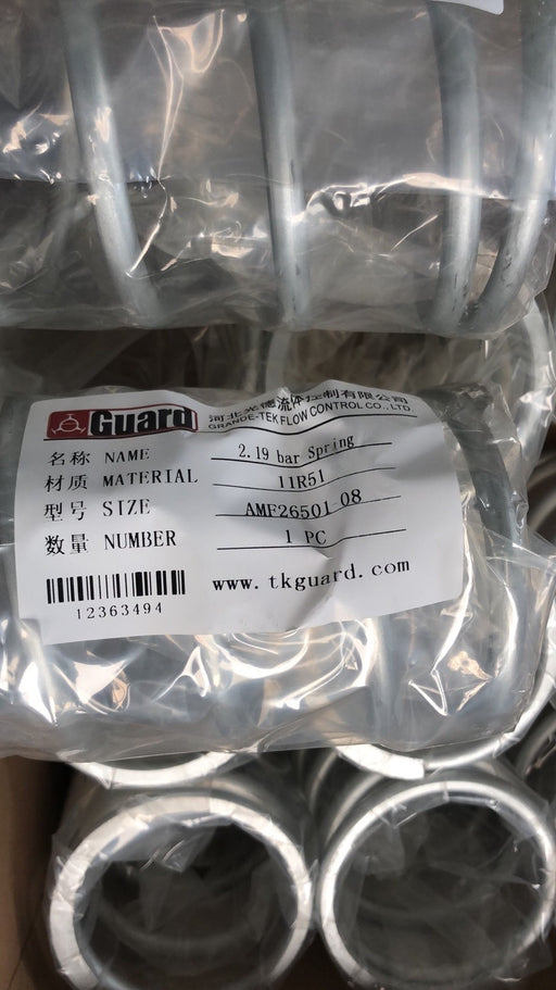 AMF26501-08 -2,19 Bar Spring for Safety Relief Valve