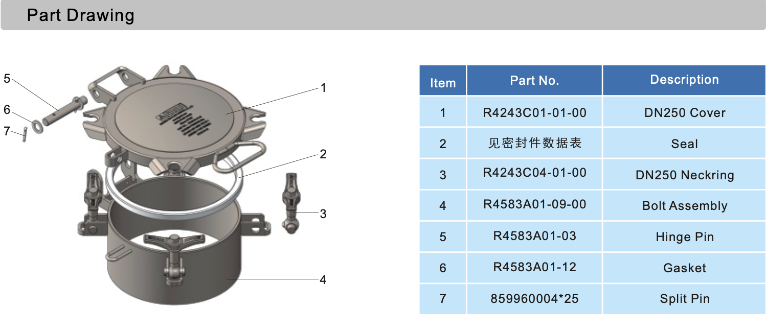part drawing R4243C04-00