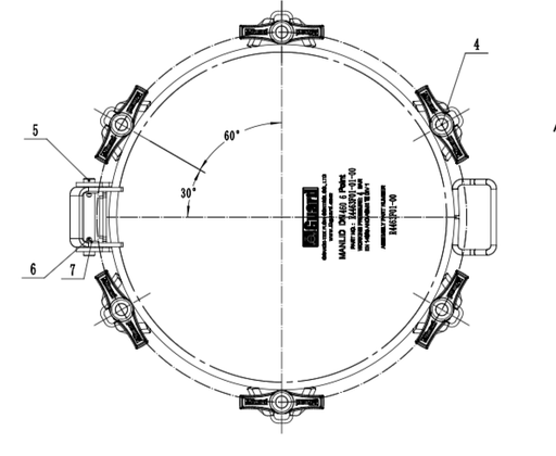 R4463F01-00 - 460MM Deep Neck Ring Manlid Assy pic2